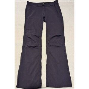 Prana Halle Pants Women’s 10 Grey Nylon Stretch Travel Camping Mountain Hiking